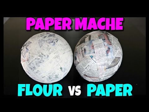 How To Paper Mache - FLOUR VS GLUE 📍 How To With Kristin