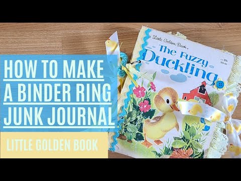 How to Make a Binder Ring Journal: With a Little Golden Book