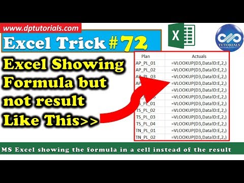 Solved IT - MS Excel Showing The Formula In A Cell Instead Of The Result || Formula Text Displayed