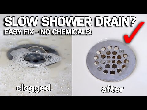DON'T LIVE with SLOW DRAINS - Make Your Shower Drain like New In 2 Minutes